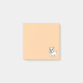 Post-it® Cute West Highland White Terrier Dog Beige (Devant)