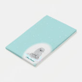 Post-it® Cute White Baby Sea Otter , Merry Christmas (Incliné)