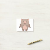 Post-it® Cute wombat (Sur un bureau)