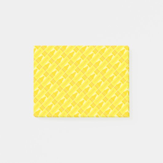 Post-it® Cute Yellow Crayon Artsy Motif (Devant)