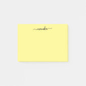 Post-it® Cute Yellow Custom Name (Devant)
