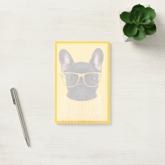 Post-it® Cutest Baby Animals | French Bulldog Sunglasses (Bureau)