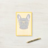 Post-it® Cutest Baby Animals | French Bulldog Sunglasses (Sur un bureau)