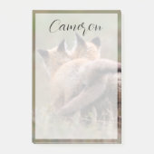 Post-it® Cutest Baby Animals | Red Fox Kits Locking Tails (Devant)