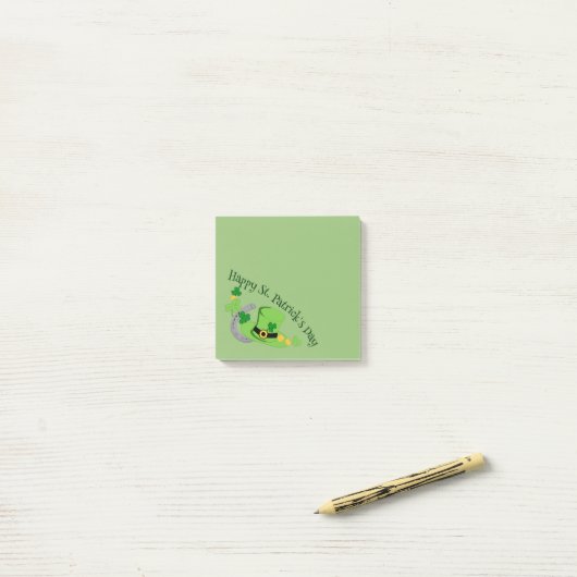 Post-it® Cutesy Luckfor Irish Post-It Notes (Sur un bureau)