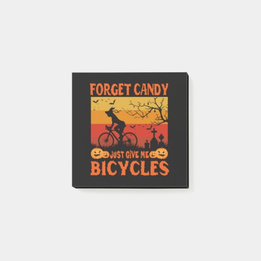 Post-it® Cycling Witch Brooms Are For Beginners Bicycle (Devant)