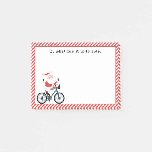 Post-it® Cyclisme Cycliste Noël (Devant)