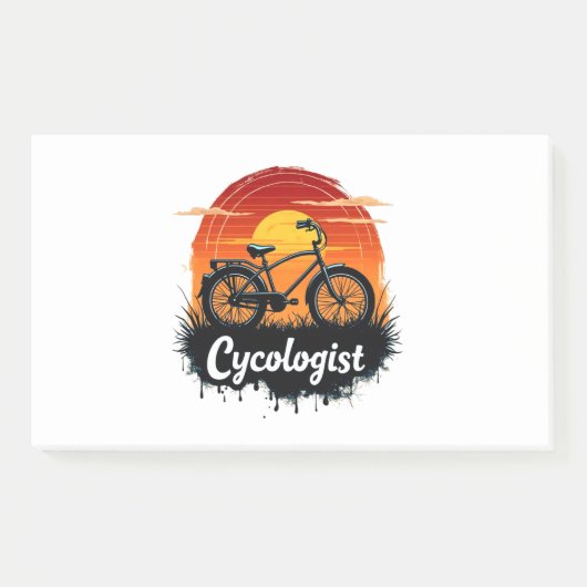 Post-it® Cycologiste Aventure à vélo : Tir graphique au cou (Devant)