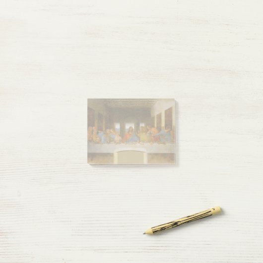 Post-it® Da Vinci Dernier Supper Fine Art Classic (Sur un bureau)