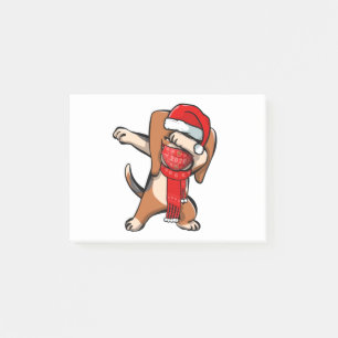 Post-it® Dabing Beagle Wears Visage Masque Dab Dance Cute C