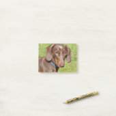 Post-it® Dachshund (Sur un bureau)