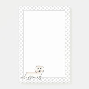 Post-it® Dachshund à longs poils crème Chien de dessin anim