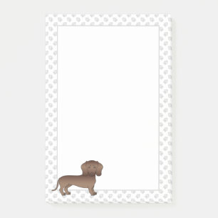 Post-it® Dachshund à poil court au chocolat Chien de dessin