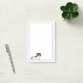 Post-it® Dachshund à poils longs piebalds Chocolat & Tan &  (Bureau)