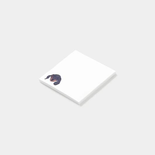 Post-it® Dachshund chien Portrait (Incliné)