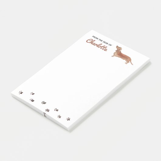 Post-it® Dachshund Dog Post-It Notes (Incliné)
