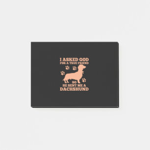 Post-it® Dachshund Est Mon Vrai Ami