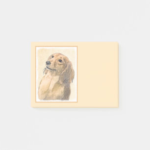 Post-it® Dachshund (Longhaerien) Peinture - Art Chien origi