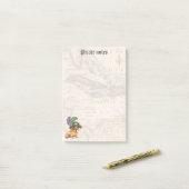 Post-it® Dachshund Pirate (Sur un bureau)