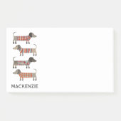 Post-it® Dachshund Sausage Chien Personnalisé (Devant)