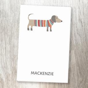 Post-it® Dachshund Sausage Dog Personalized Post-it Notes