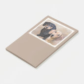 Post-it® Dachshund (Smooth) Peinture - Art Chien original (Incliné)