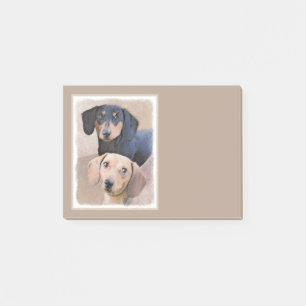 Post-it® Dachshund (Smooth) Peinture - Art Chien original