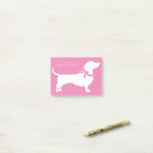 Post-it® Dachshund Wiener Dog Puppy Post-it Notes (Sur un bureau)