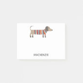 Post-it® Dachshund Wiener Sausage Chien Personnalisé (Devant)