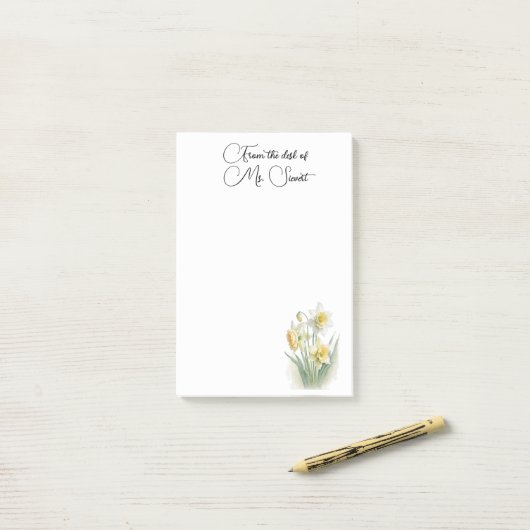 Post-it® Daffodile (Sur un bureau)