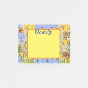 Post-it® Daffodique Aquarelle Art Femmes Nom Post It Notes