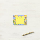 Post-it® Daffodique Aquarelle Art Femmes Nom Post It Notes (Sur un bureau)