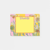Post-it® Daffodique Aquarelle Art Femmes Nom Post It Notes (Devant)