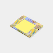 Post-it® Daffodique Aquarelle Art Femmes Nom Post It Notes (Incliné)