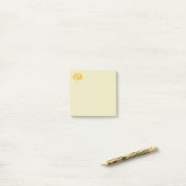 Post-it® Daffodique jaune Post il note (Sur un bureau)