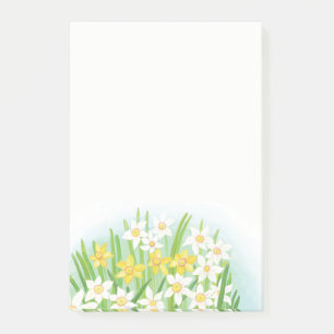 Post-it® Daffodiques jaunes et blanches printemps