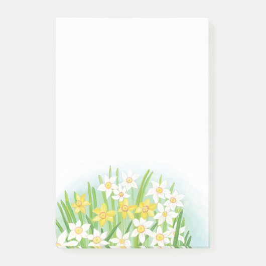 Post-it® Daffodiques jaunes et blanches printemps (Devant)