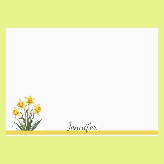 Post-it® Daffodiques Personnalisez avec votre nom