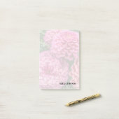 Post-it® Dahlias roses modernes (Sur un bureau)
