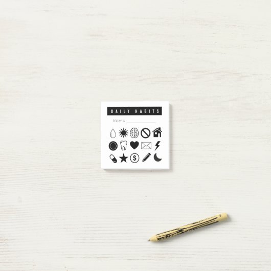Post-it® Daily Habit Tracker Publier ses Post-it Notes (Sur un bureau)