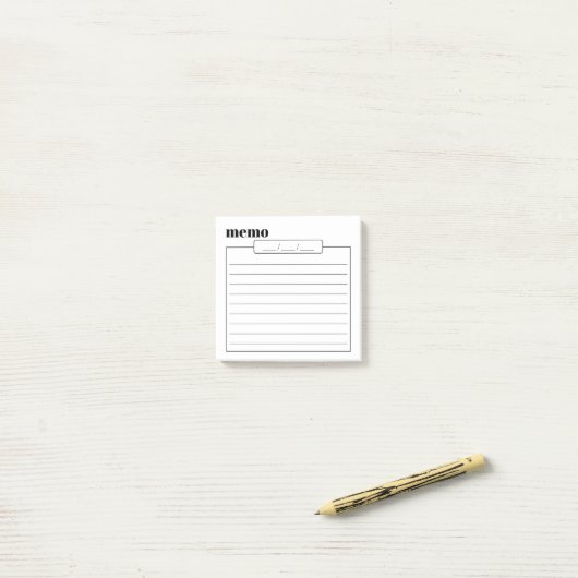 Post-it® Daily Memo Pad Sticky Notes, 3" x 3" (Sur un bureau)
