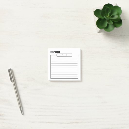 Post-it® Daily Memo Pad Sticky Notes, 3" x 3" (Bureau)