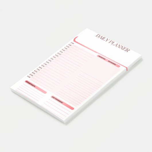 Post-it® Daily Planner Post it note Pad (Incliné)