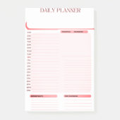 Post-it® Daily Planner Post it note Pad (Devant)