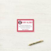 Post-it® Dairy Allergie Alert Restaurant Chef Personnalisé (Sur un bureau)