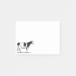 Post-it® Dairy Cow Holstein Dessin au crayon de Frésie