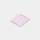 Post-it® Daisées Motif CUSTOM Chic Monogramme Personnalisé (Incliné)