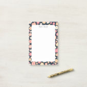 Post-it® Daisées Motif CUSTOM Chic Monogramme Personnalisé (Sur un bureau)
