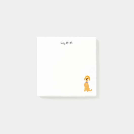 Post-it® Daisy Doodle Dog doré (Devant)