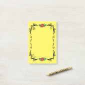 Post-it® Daisy Flower and Moon Vine Frame (Sur un bureau)